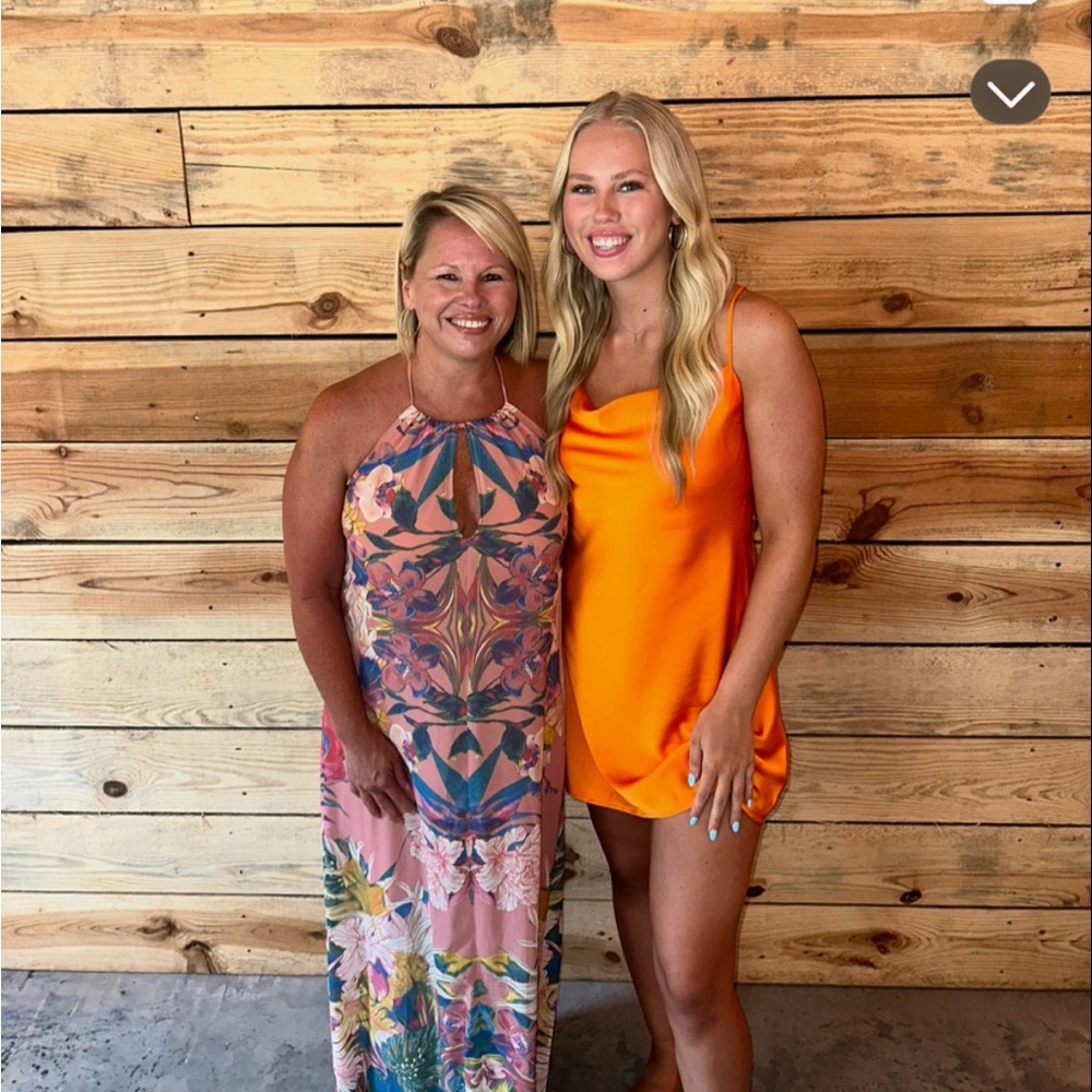 1. State Bold Orange Dress Worn Once - Picture 5 of 5